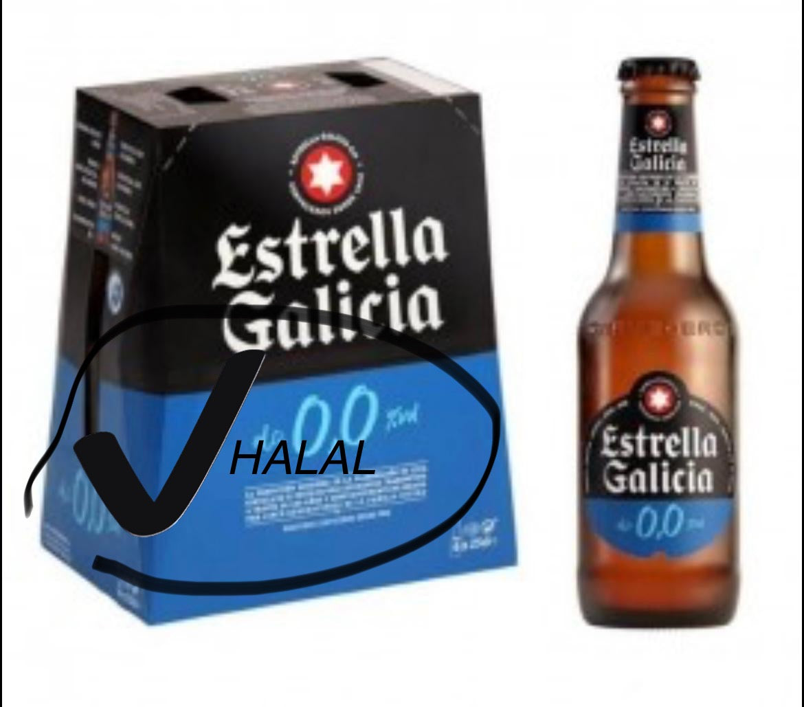 Estrella Galicia 0,0% 1 palet 63 boxes of 24 bottles 25 cl